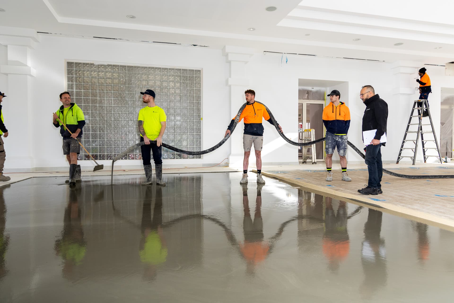 Completed floor preparation project by Panorama Flooring